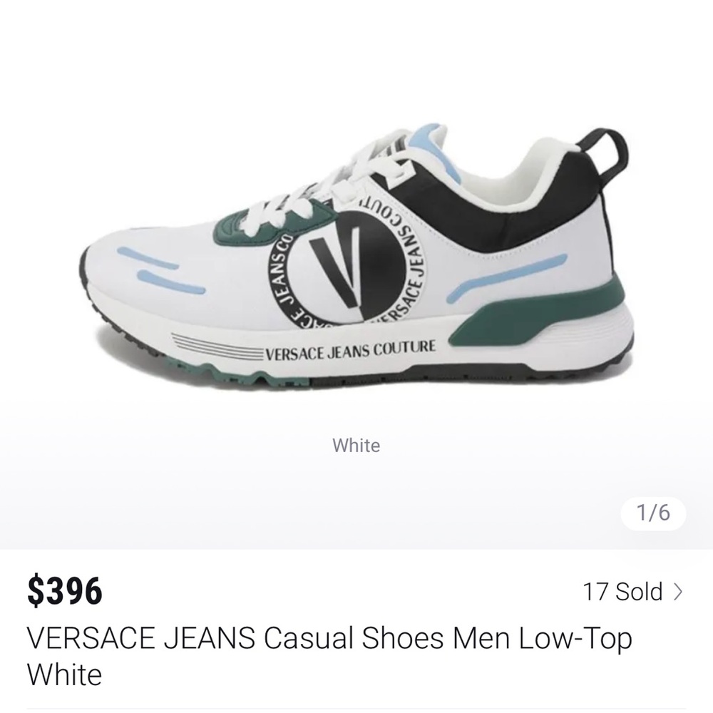 versace jeans couture Dynamic Logo size 8.5 mens